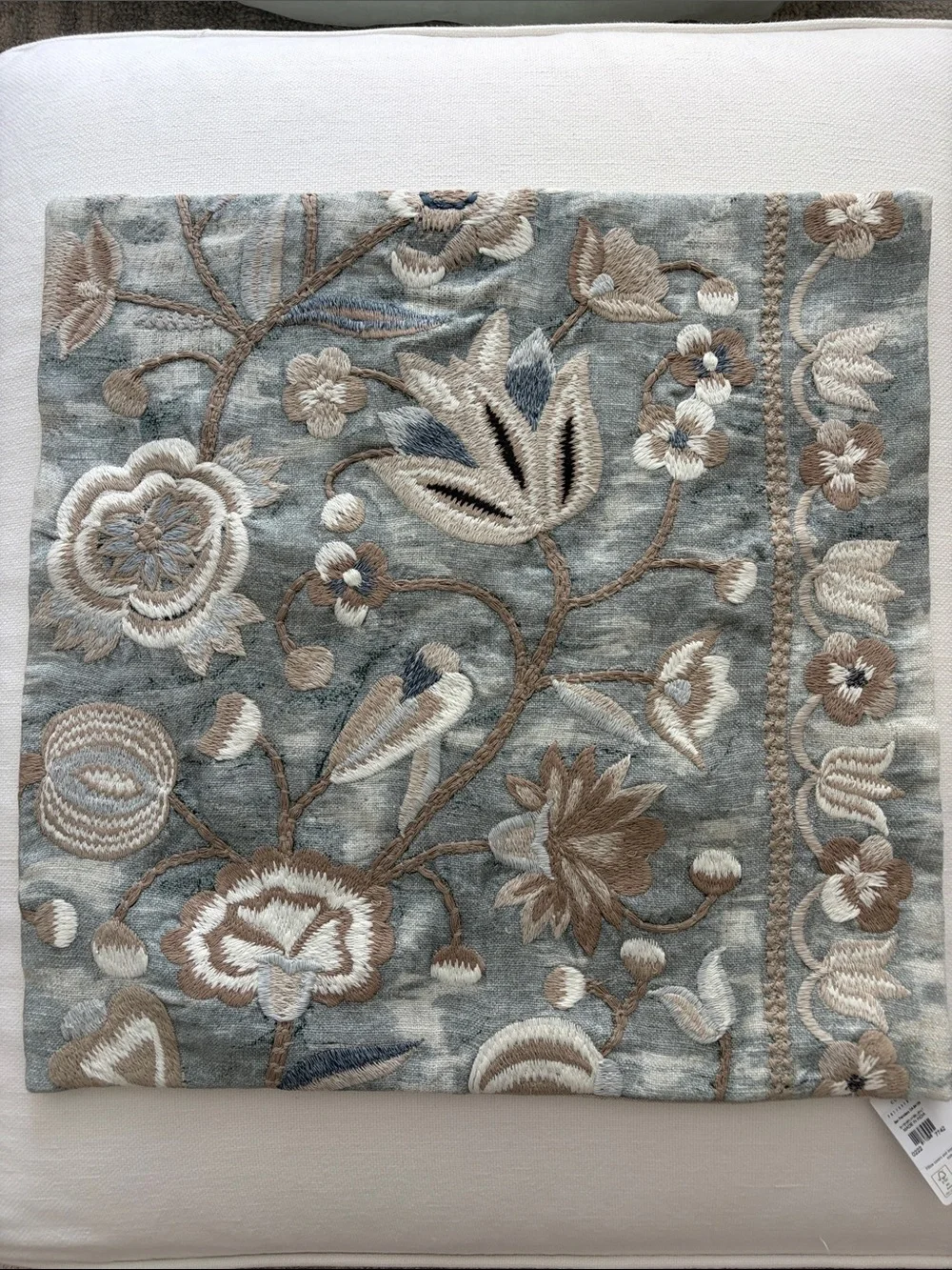 Pottery Barn Sonya Embroidered Pillow Cover